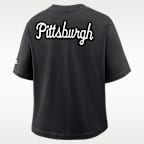 Pittsburgh Steelers Rewind Pocket Boxy Women's Nike NFL T-Shirt