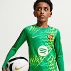 Maglia da calcio replica Nike Dri-FIT FC Barcelona 2026/27 Stadium da ragazzo/a – Goalkeeper