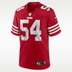 Jersey de fútbol americano Game para hombre NFL San Francisco 49ers (Fred Warner)
