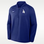 Los Angeles Dodgers Authentic Collection Men's Nike Dri-FIT MLB 1/2-Zip Long-Sleeve Top