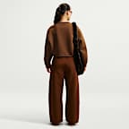 Haut oversize à manches longues Nike Article Fleece pour femme