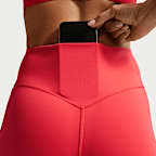 Leggings de cintura alta sin costura delantera de largo completo para mujer Nike Universa