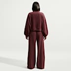 Pants de tiro medio y pierna amplia para mujer Nike Studio Fleece Medium-Weight Plush