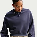Nike Studio Fleece Medium Weight Women's Oversized Cropped Crew