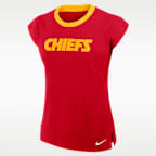 Kansas City Chiefs Forward Progress Women's Nike Dri-FIT NFL Mid-Sleeve T-Shirt