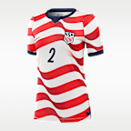Jersey de futbol Nike Dri-FIT de Sergiño Dest del USMNT local 2026 Stadium para mujer