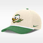 Gorra universitaria Nike ajustable para hombre Oregon Primetime Rope 2-Tone Rise