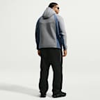 Casaco Windrunner em lã cardada com fecho completo e bloco de cor Nike Tech para homem