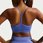 Bra deportivo de baja sujeción con almohadillas para mujer Nike Pro Seamless
