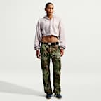 Sudadera con gorro cropped oversized de cierre completo para mujer Nike Studio Fleece Medium Weight