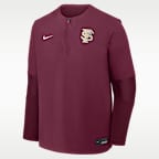 Florida State Dugout Men's Nike Dri-FIT College 1/4-Zip Long-Sleeve Windshirt