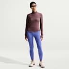 Playera de correr Dri-FIT UV de cierre de 1/4 para mujer Nike Swift
