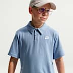 Nike Sportswear Club Big Kids' Knit Short-Sleeve Polo