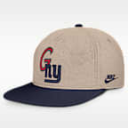 Gorra ajustable Nike de la NFL para hombre New York Giants Rewind Pro