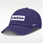Baltimore Ravens Primetime Club Wordmark Men's Nike NFL Adjustable Hat