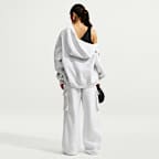 Sweat oversize à capuche et zip Nike Studio Fleece Heavyweight pour femme
