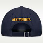 West Virginia Sideline Gameday Club Men's Nike College Adjustable Hat