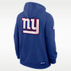 Sudadera con gorro Nike Dri-FIT de la NFL de cierre completo para hombre New York Giants Utility Player Sideline