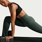 Nike Zenvy Leggings med hög midja och utsvängda ben utan sömmar framtill för kvinnor