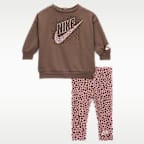 Nike Wild Warmth Baby (12–24M) Crew Top And Leggings Set