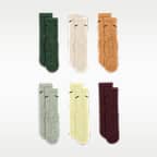 Meias de cano médio Dri-FIT Nike Performance Basics para criança (6 pares)