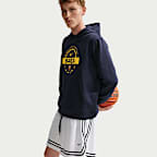 MAGLIA A MANICA LUNGA CON CAPPUCCIO FC Barcelona 24 M PRACTICE FLEECE HD