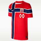 Jersey By You de fútbol Nike Dri-FIT Replica personalizable para niños talla grande Noruega local 2026 Stadium