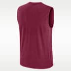 Camiseta sin mangas universitaria Nike Dri-FIT para hombre Florida State Arch Legend