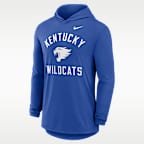 Kentucky Campus Arch Men's Nike Dri-FIT College Long-Sleeve Hooded T-Shirt