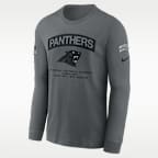 Carolina Panthers Salute to Service Men's Nike NFL Long-Sleeve T-Shirt
