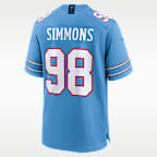 Jeffery Simmons Tennessee Titans Men's Nike NFL Game Jersey