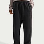 Pants con efecto lavado de tiro alto oversized con puño para mujer Nike Studio Fleece Medium Weight
