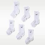 Nike Performance Cushioned Crew Kids' Training Socks (6 Pair)