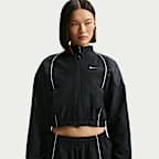 เสื้อแจ็คเก็ตวอร์มผู้หญิงรัดรูป Nike Sportswear