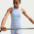 Nike One Fitted korte tanktop met Dri-FIT voor dames