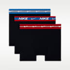 나이키 키즈 메탈릭 웨이스트밴드 복서 브리프(3팩)