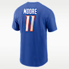 Playera universitaria Nike para hombre Nike Boise State Anniversary "Blue Turf"