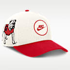 Gorra universitaria Nike Dri-FIT ajustable con estructura A-Frame para hombre Georgia Rise