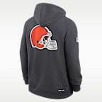 Cleveland Browns Utility Player Sideline Men's Nike Dri-FIT NFL Full-Zip Hoodie