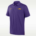 Polo universitaria Nike Dri-FIT para hombre LSU Tour
