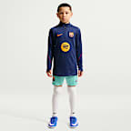 Haut d'entraînement de football en maille Nike Dri-FIT FC Barcelona Strike Third pour ado