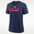 Playera Nike de la MLB para mujer Boston Red Sox 2026 Postseason Authentic Collection