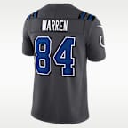 Tyler Warren Indianapolis Colts Rivalries Collection Men's Nike Dri-FIT NFL Limited Jersey