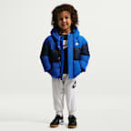Nike Toddler Jacquard Logo Mixed Media Puffer Jacket