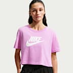 Playera cropped con logotipo para mujer Nike Sportswear Essential