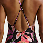Traje de baño de una pieza con cuello en forma de U para mujer Nike Swim
