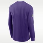 Minnesota Vikings Team Issue Men's Nike Dri-FIT NFL Long-Sleeve T-Shirt