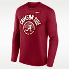 Playera de manga larga universitaria Nike Dri-FIT para hombre Alabama Courtside