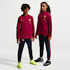 FC Barcelona Strike Nike Dri-FIT-Fußball-Trainingsanzug aus Strickmaterial für ältere Kinder