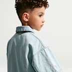 Nike Sportswear Collection Big Kids' Denim Short-Sleeve Polo